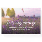 Purple Flowers In Loving Memory