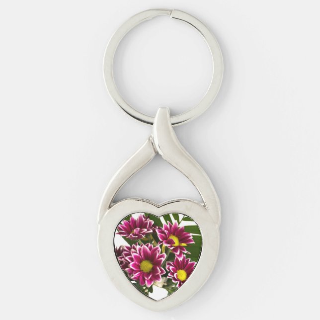 Purple flowers keychain (Front)