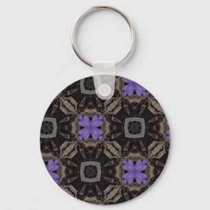 Purple Flowers Keychain