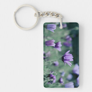 Purple Flowers Keychain