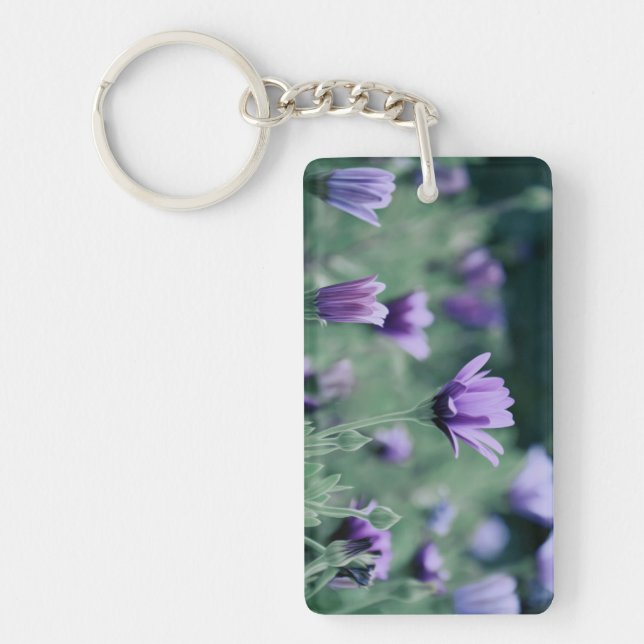 Purple Flowers Keychain (Front)