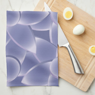 Purple flowers kitchen towel