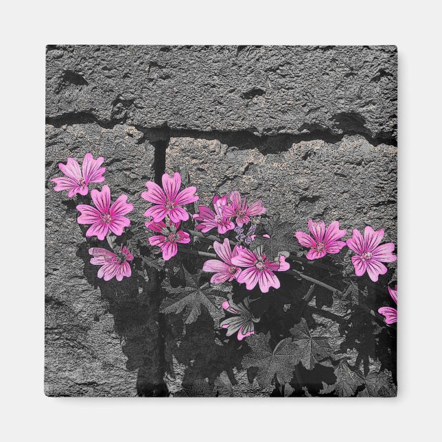 Purple flowers magnet (Front)