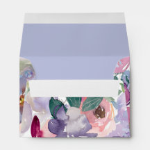 Purple | Flowers | Minimalistic Envelope