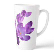 Purple flowers monogram J personalize customizable