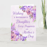 Purple Flowers Mother's Day Daughter