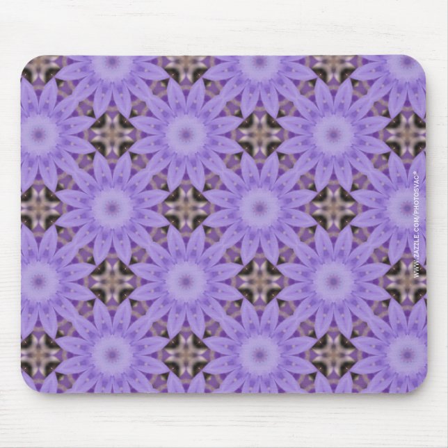 Purple Flowers Mouse Pad (Front)