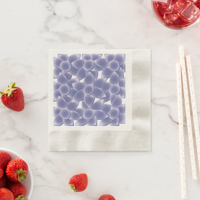 Purple flowers napkin (Insitu)