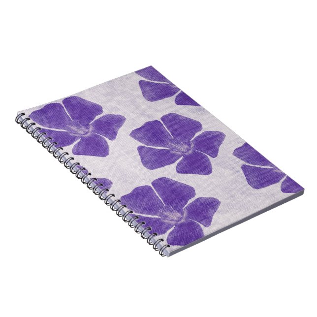 Purple Flowers Notebook (Right Side)