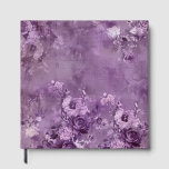 Purple Flowers On a Purple Background Guest Book<br><div class="desc">Purple Flowers On a Purple Background Guest Book</div>