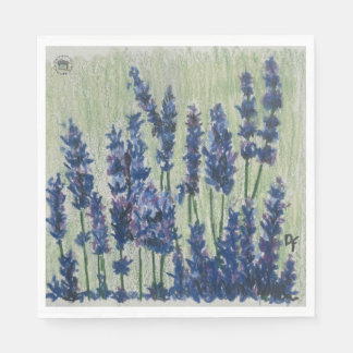 Purple Flowers Paper Napkin