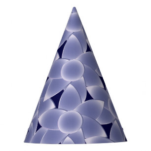 Purple flowers party hat