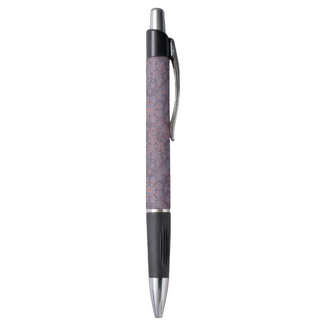 Purple Flowers Pattern Pen (Bottom (Vertical))