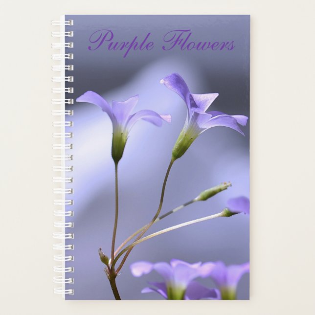 Purple Flowers Planner (Front)