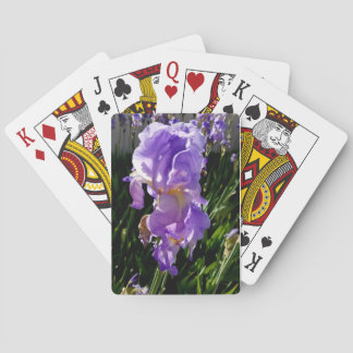 Purple Flowers Playing Cards