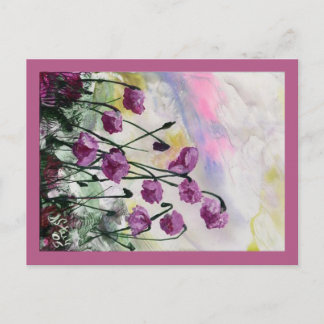 Purple Flowers Postcard