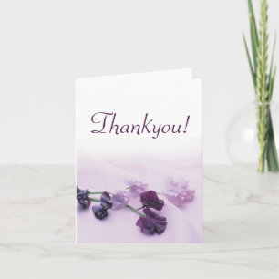 Purple Flowers - Thankyou Cards