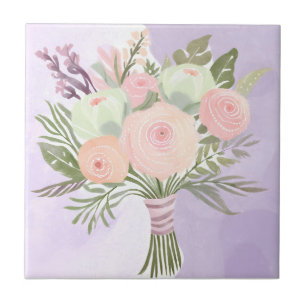 Purple Flowers Tile