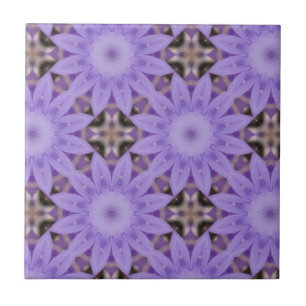 Purple Flowers Tile