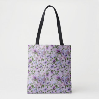 Purple Flowers Tote