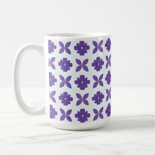 Purple Flowers with Light Background Coffee Mug