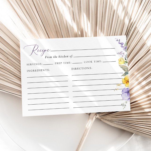 Purple Flowers, Yellow Flowers, Bridal Recipe (Creator Uploaded)