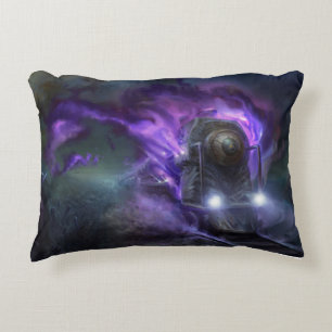 Purple Flyer Express Accent Pillow
