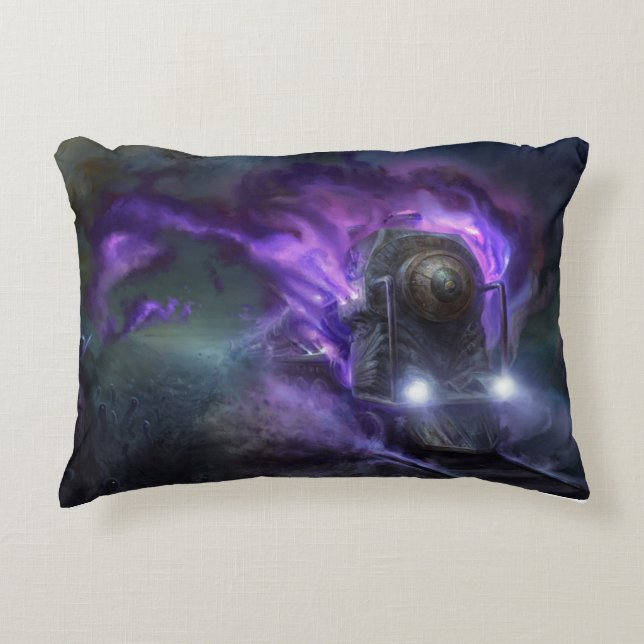 Purple Flyer Express Accent Pillow (Front)