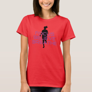 Purple Focus Believe Breathe T-Shirt
