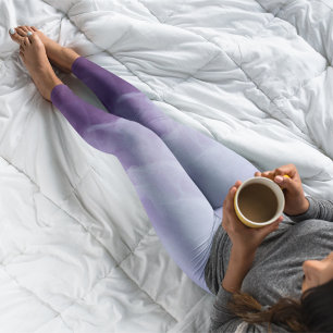 Purple Fog Mysterious Mist Smoky Halloween Leggings