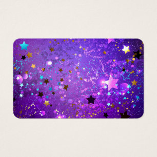 Purple foil background with Stars