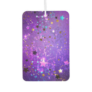 Purple foil background with Stars Air Freshener