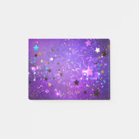 Purple foil background with Stars