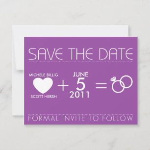 Purple for Michele Save The Date