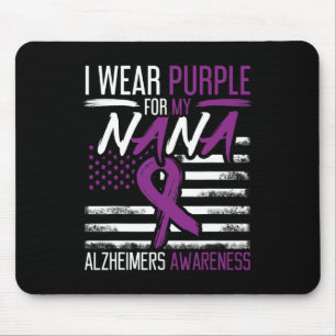 Purple For Nana Alzheimerheimer Heimers Awareness  Mouse Pad