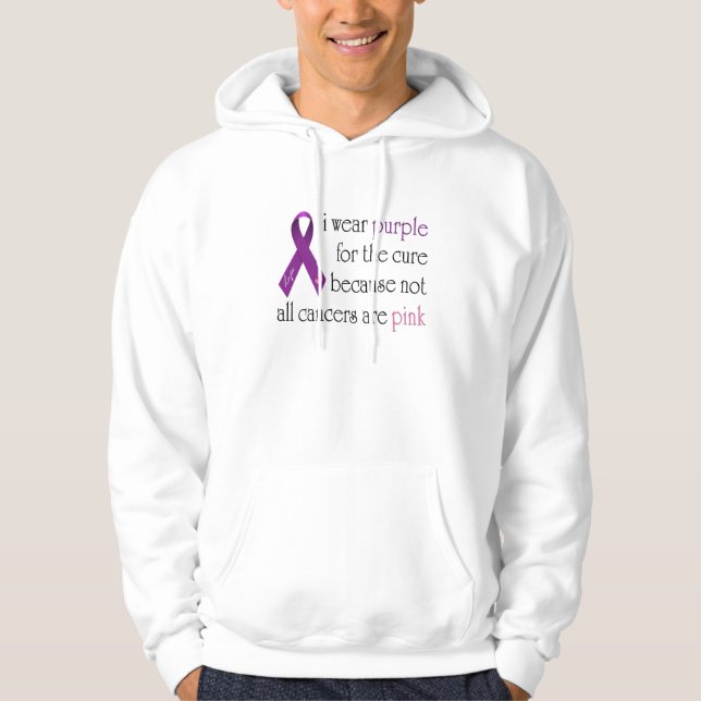Purple for the Cure Hoodie (Front)