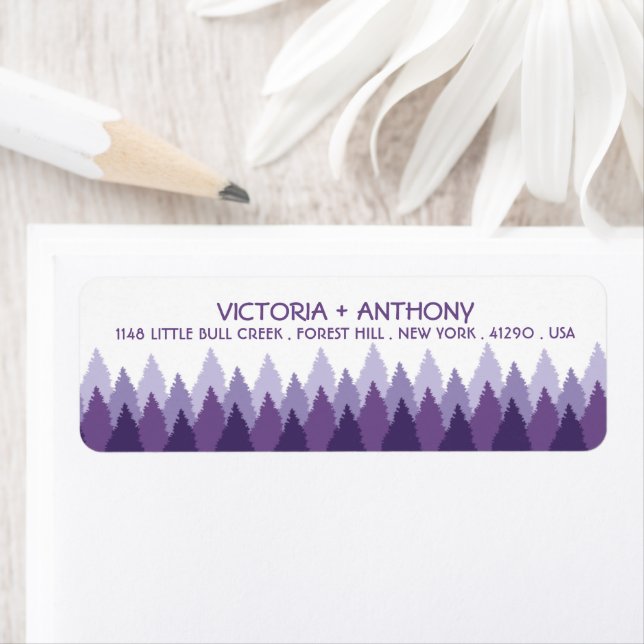 Purple Forest Range Woodland Wedding (Insitu)