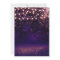 Purple Forest Sunset String Lights Rustic Wedding