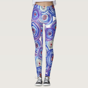 Purple Forms Custom Leggings