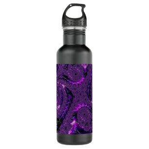 Purple Fractal 710 Ml Water Bottle