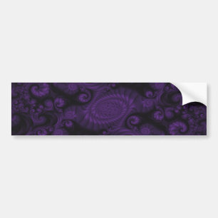 Purple Fractal Bumper Sticker