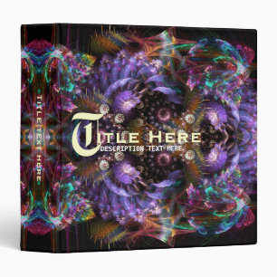 Purple Fractal Fantasy Avery Binder