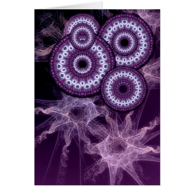Purple Fractal Fantasy Card (Front)
