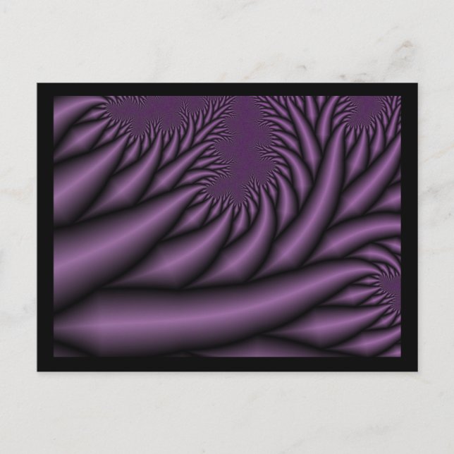 purple fractal post cards (Front)