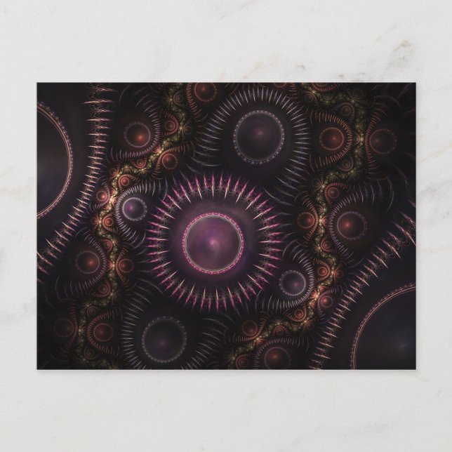 purple fractal postcard (Front)