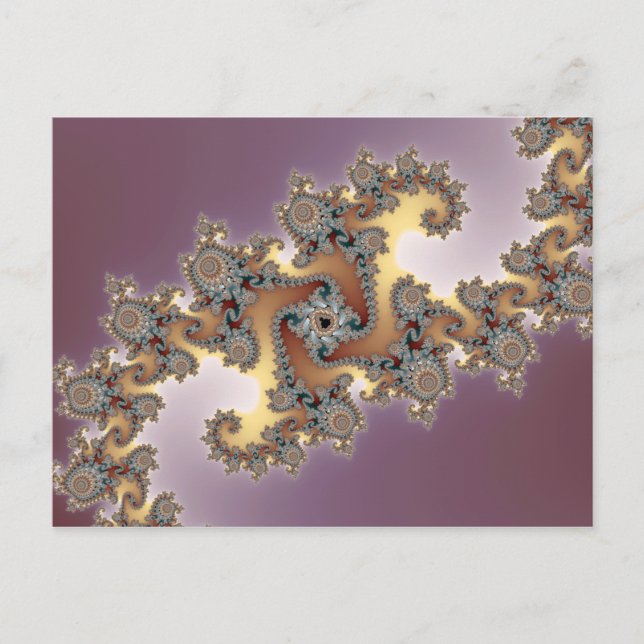Purple - Fractal Postcard (Front)