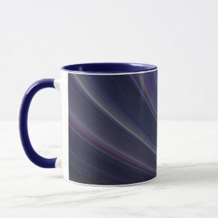 Purple Fractal Swirl Ceramic Mug