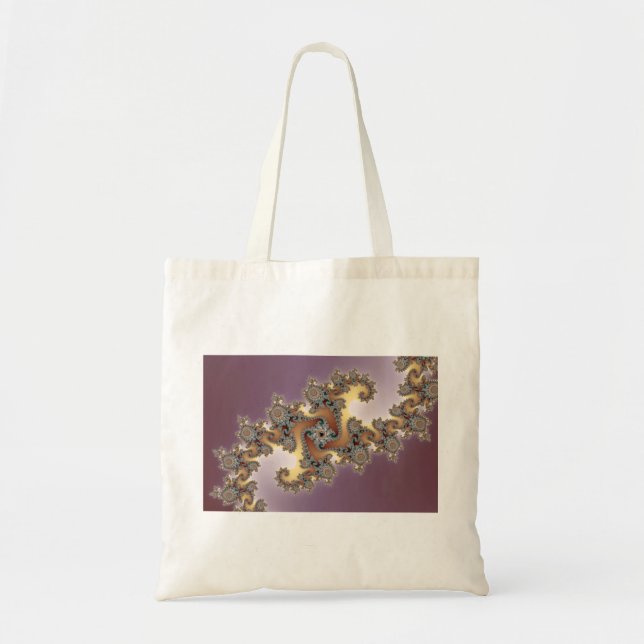 Purple - Fractal Tote Bag (Front)