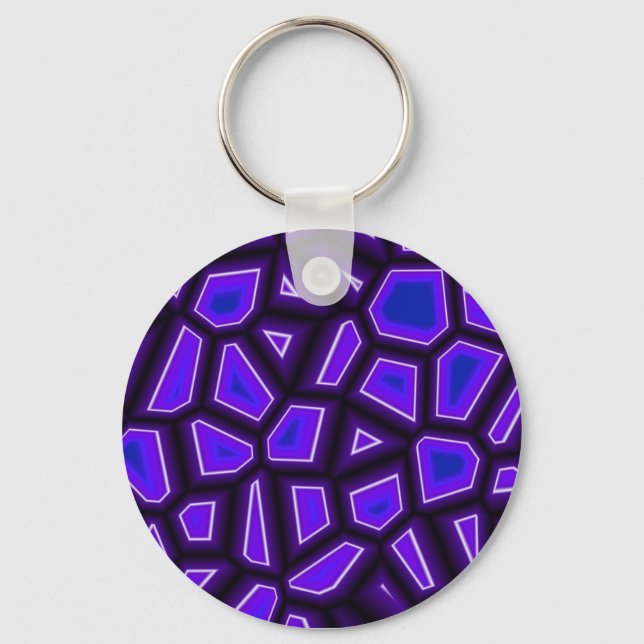 Purple Fragments Keychain (Front)
