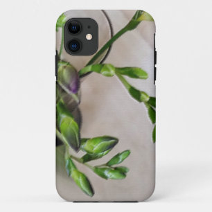 purple freesia buds iPhone 11 case